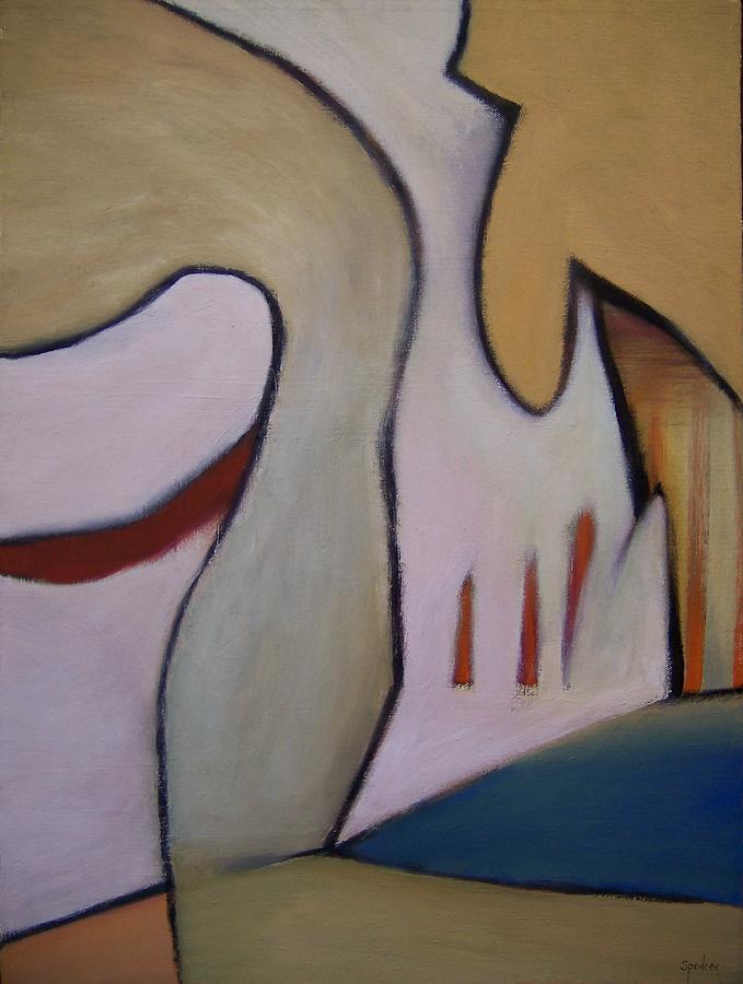 Buildings Painting - Palazzo by Scott Spencer Buildings Painting - Palazzo by Scott Spencer