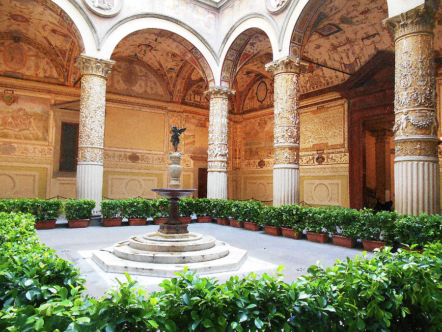 Palazzo Vecchio Interior  Digital Art by Irina Sztukowski