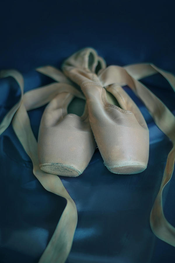 Pale pink balet shoes Photograph by Jaroslaw Blaminsky