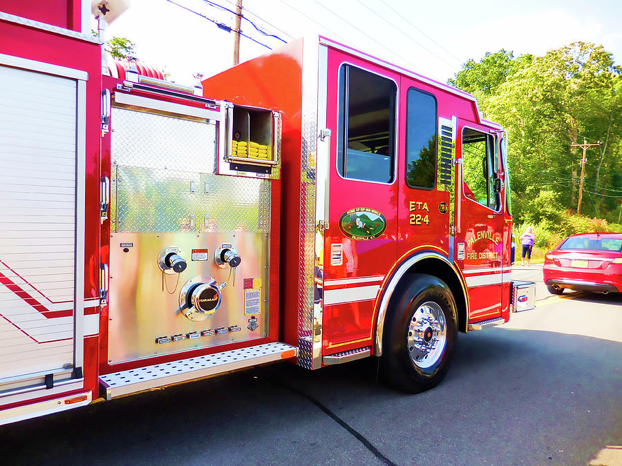 Palenville Fire District 3 Painting by Jeelan Clark
