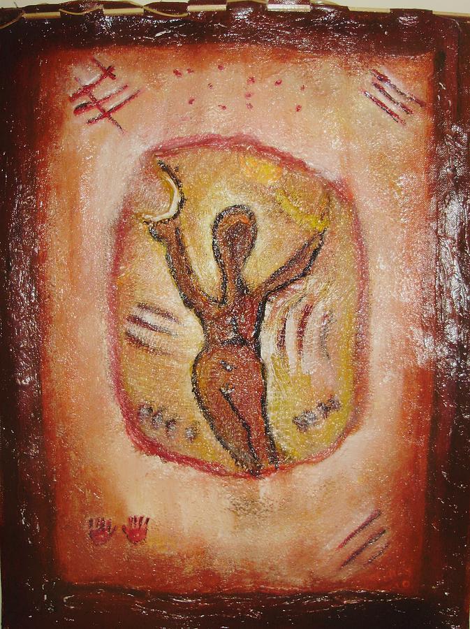 Paleolithic Goddess Painting by Shelley Bain