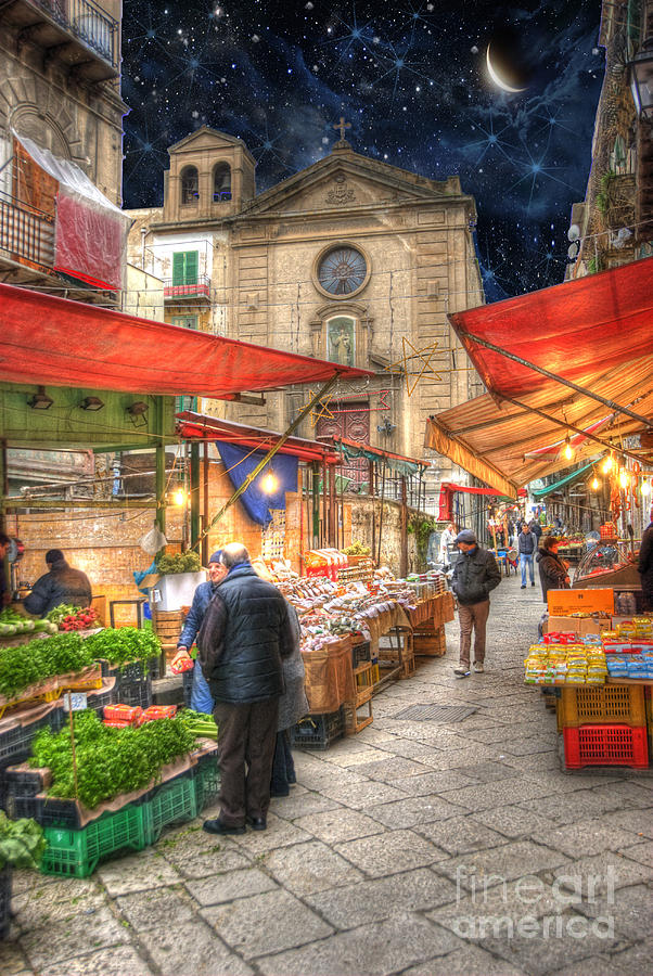 Palermo Market Place Photograph by Juli Scalzi