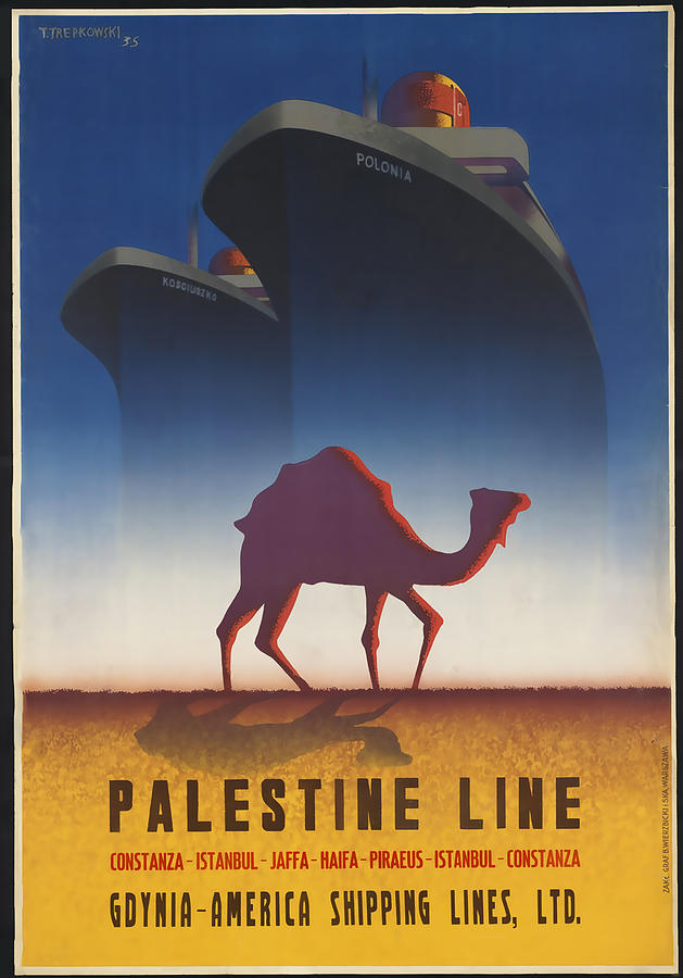 Palestine Line Mixed Media by David Wagner