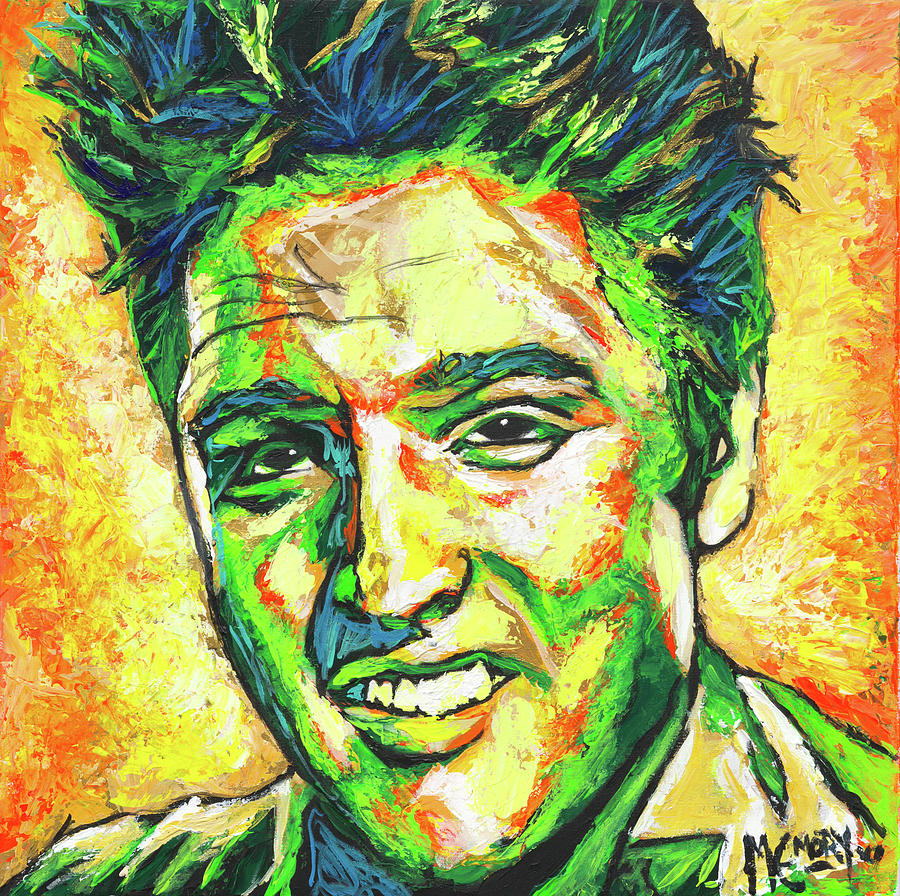 Palette-Knife Elvis Painting by Michael Emory - Fine Art America