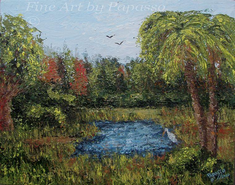 Palette Pond Painting by Kathie Papasso - Fine Art America