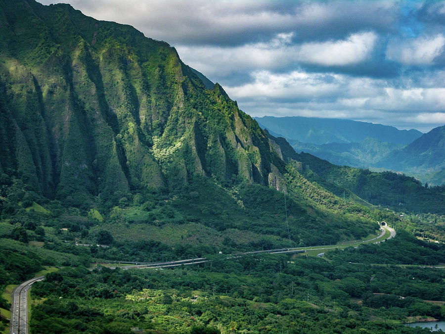 Pali Highway Hawaii Photograph by Mike Penney