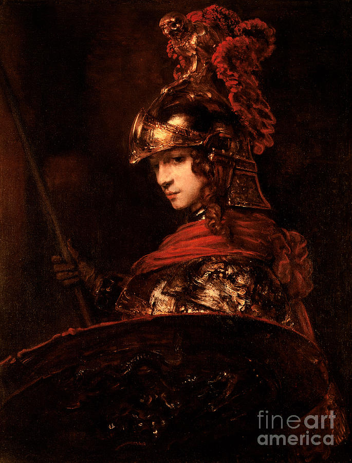 Pallas Painting - Pallas Athena  by Rembrandt