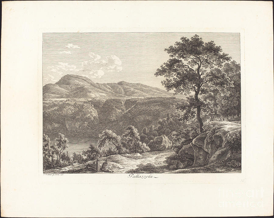 Pallazzola Drawing by Johann Christian Reinhart - Fine Art America