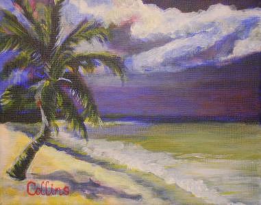 Palm Tree Painting - Palm Beach by C D Collins Palm Tree Painting - Palm Beach by C D Collins