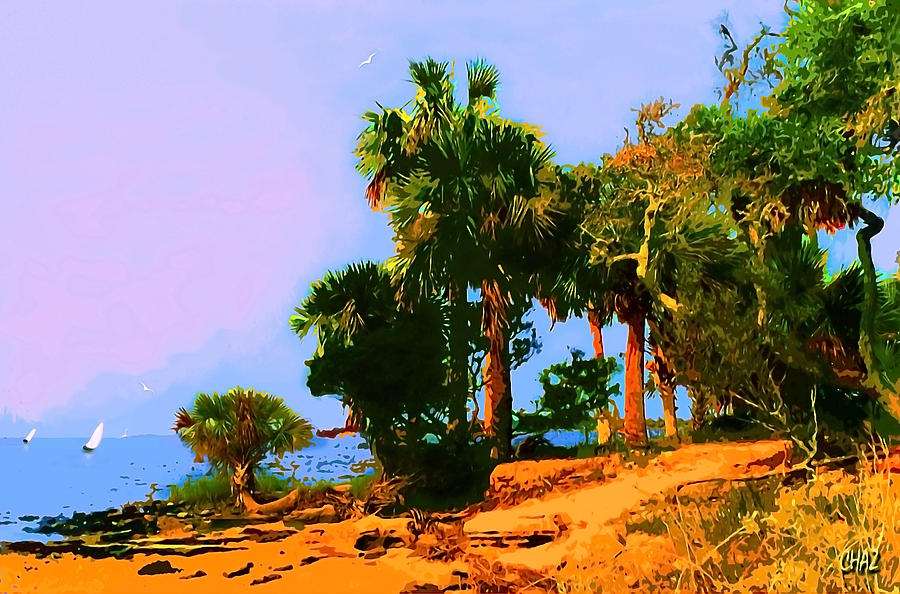 Palm Beach Painting by CHAZ Daugherty