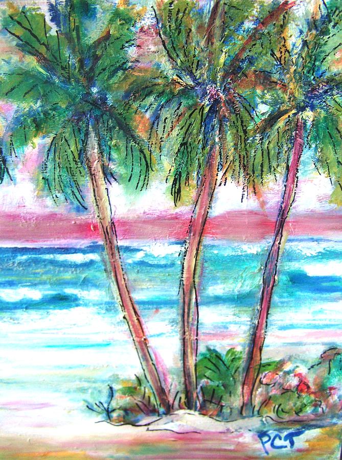 Beach Painting - Palm Beach Holiday by Patricia Clark Taylor