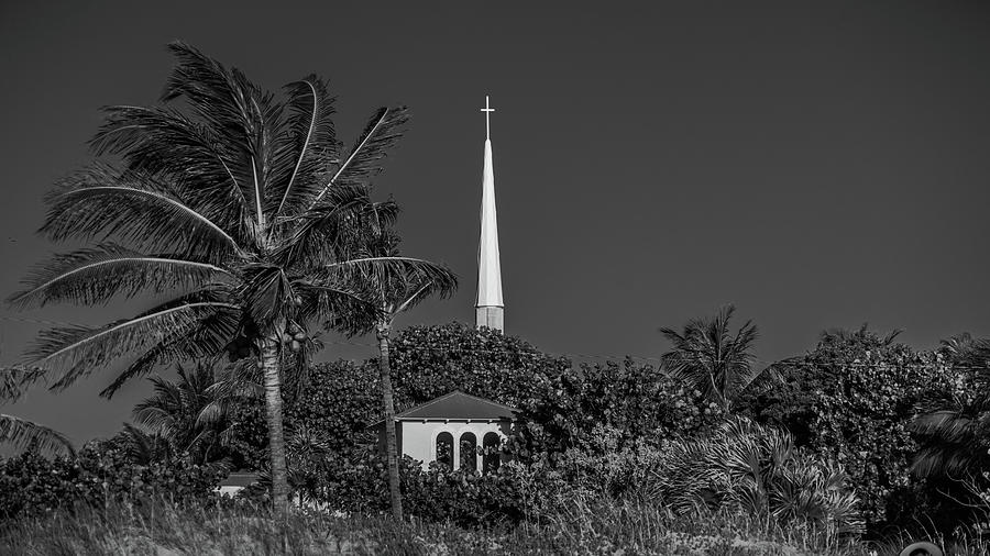 Palm Church Steeple Delray Beach Florida Photograph by Lawrence S Richardson Jr