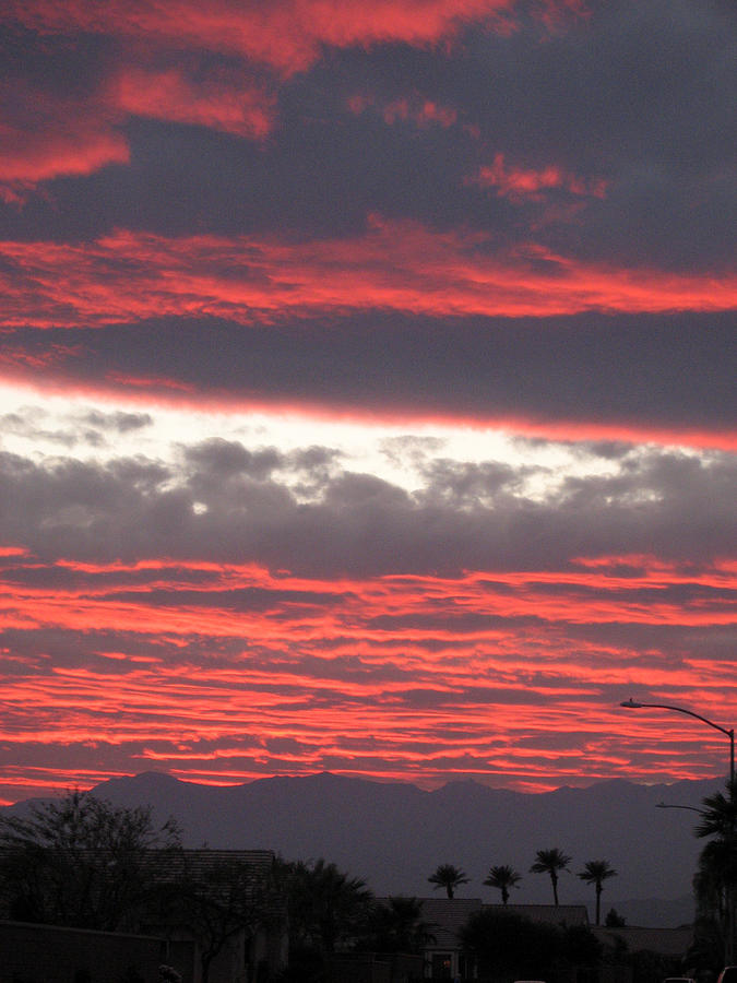 Palm Desert Sunset Photograph by Phyllis Kaltenbach