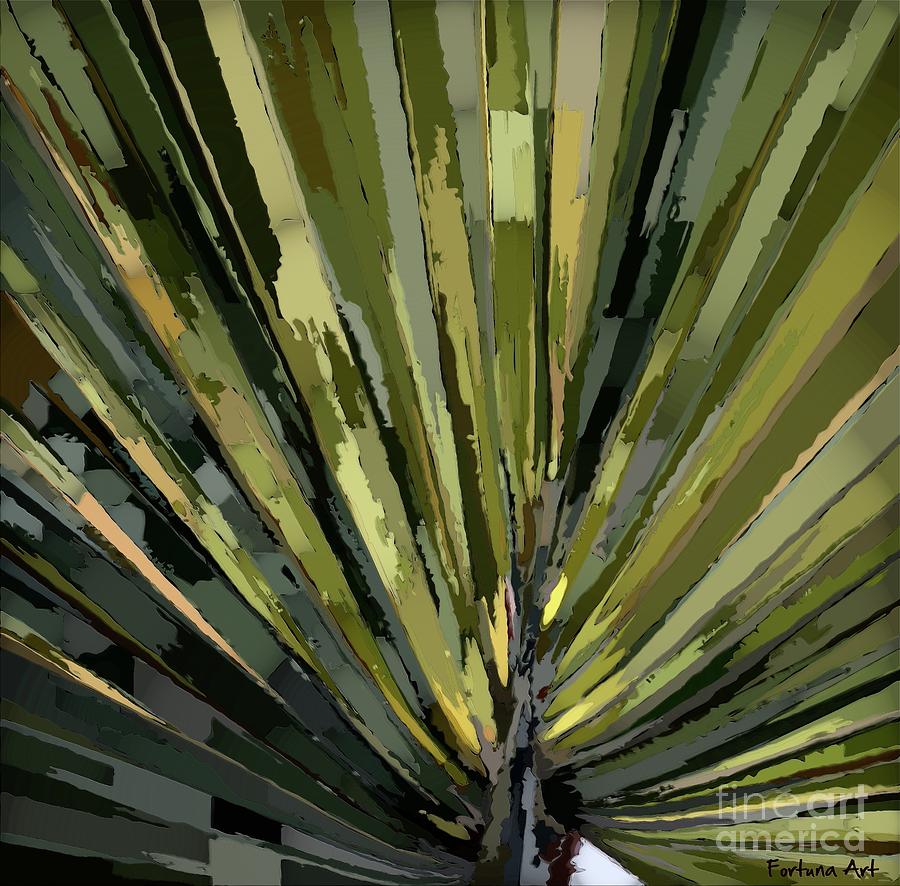 Palm Frods-detail Digital Art by Dragica Micki Fortuna