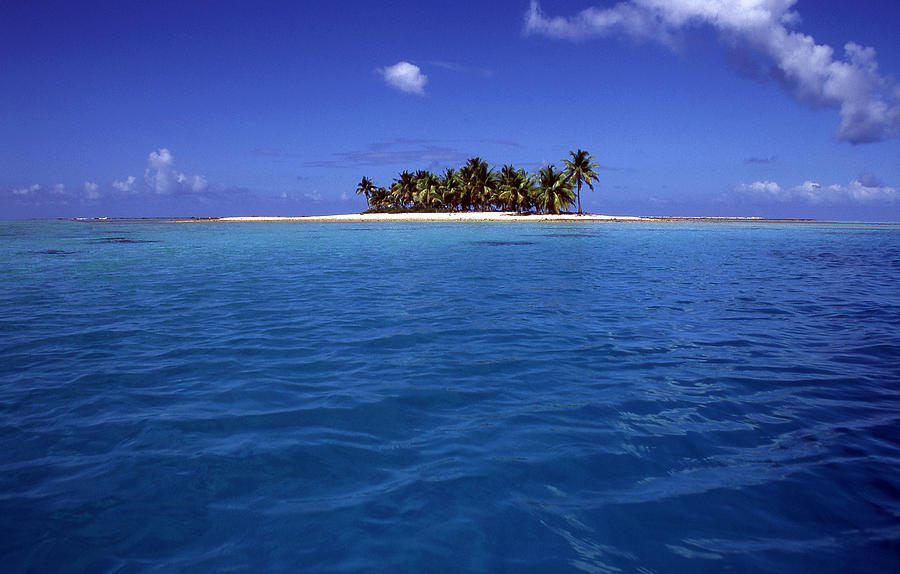 South Pacific deserted  island Photograph by Steve Williams