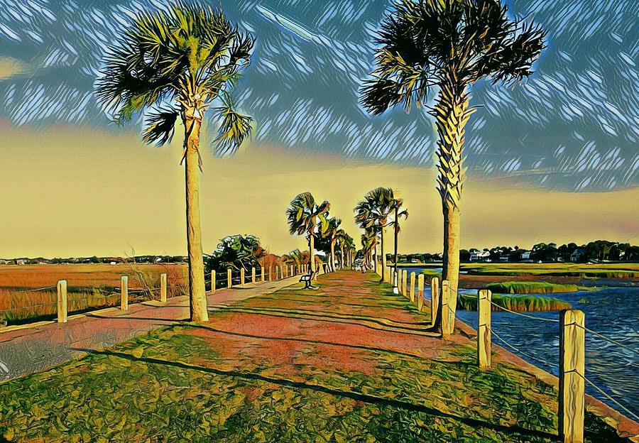 Palm Parkway Photograph by Sherry Kuhlkin