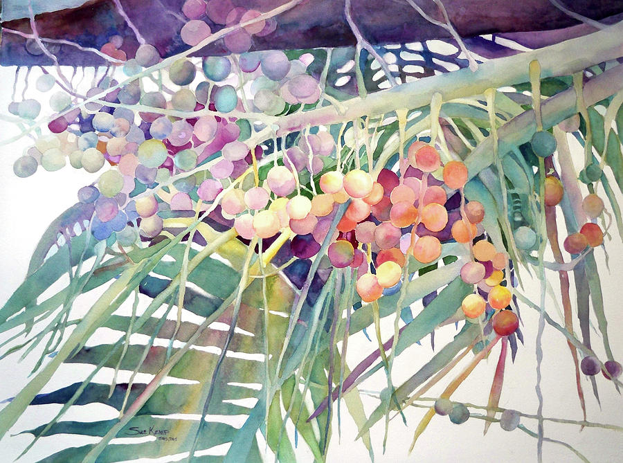 Palm Patterns Painting by Sue Kemp