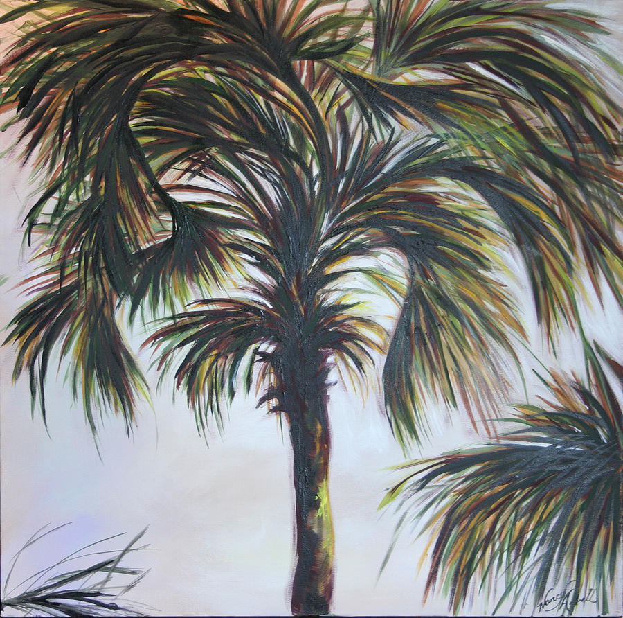 Tree Painting - Palm Silhouette by Michele Hollister - for Nancy Asbell