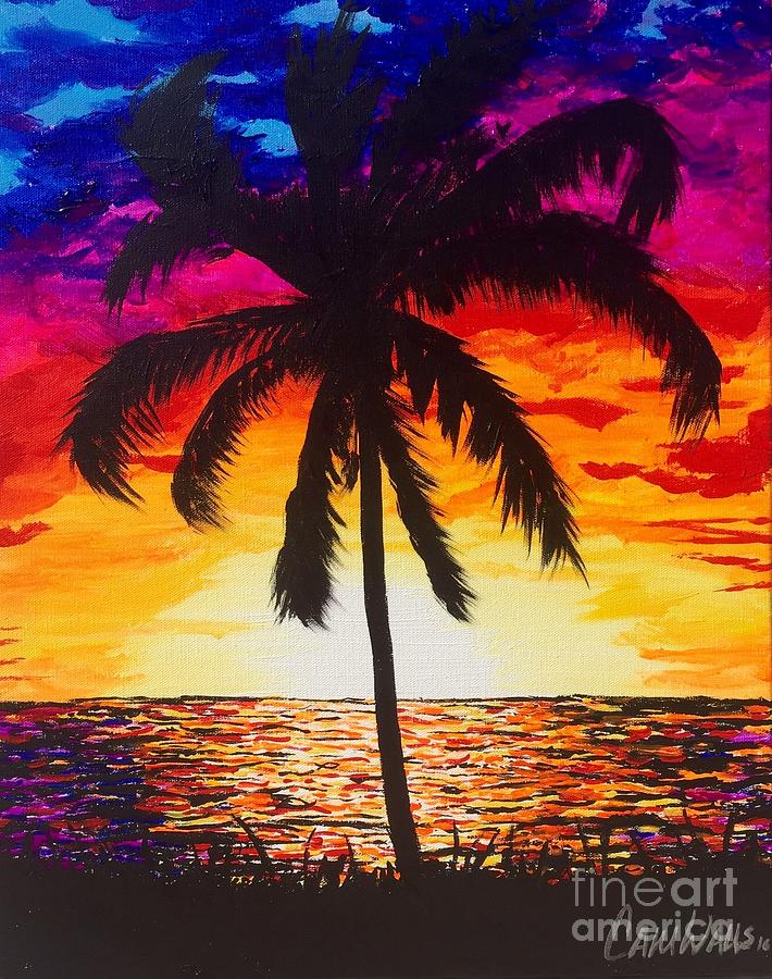 Palm Solo Painting by Cameron Walls | Pixels