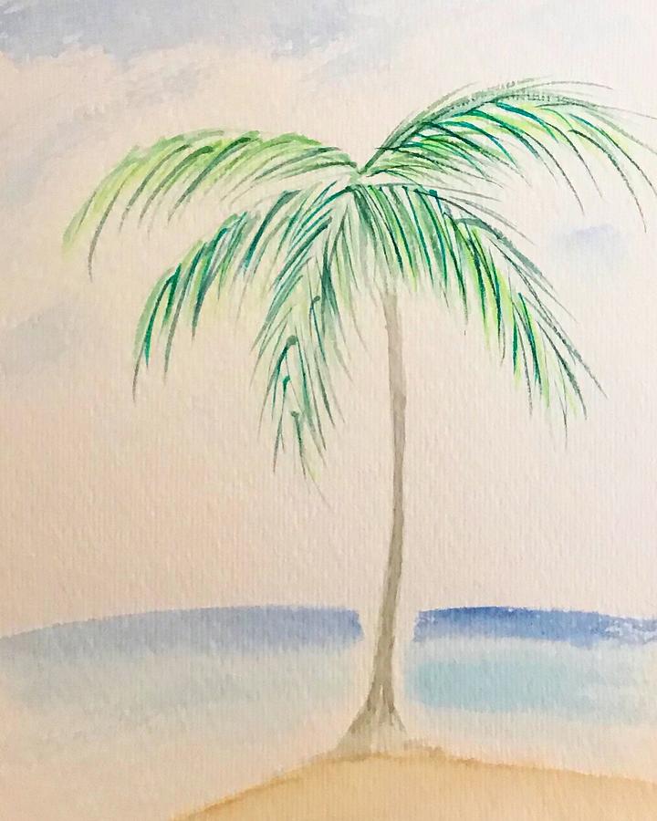 Palm Time Painting by Amy Linnen - Fine Art America