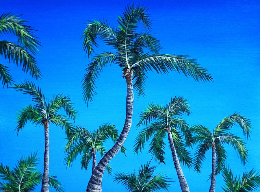 Palm Tops Painting by Anastasiya Malakhova