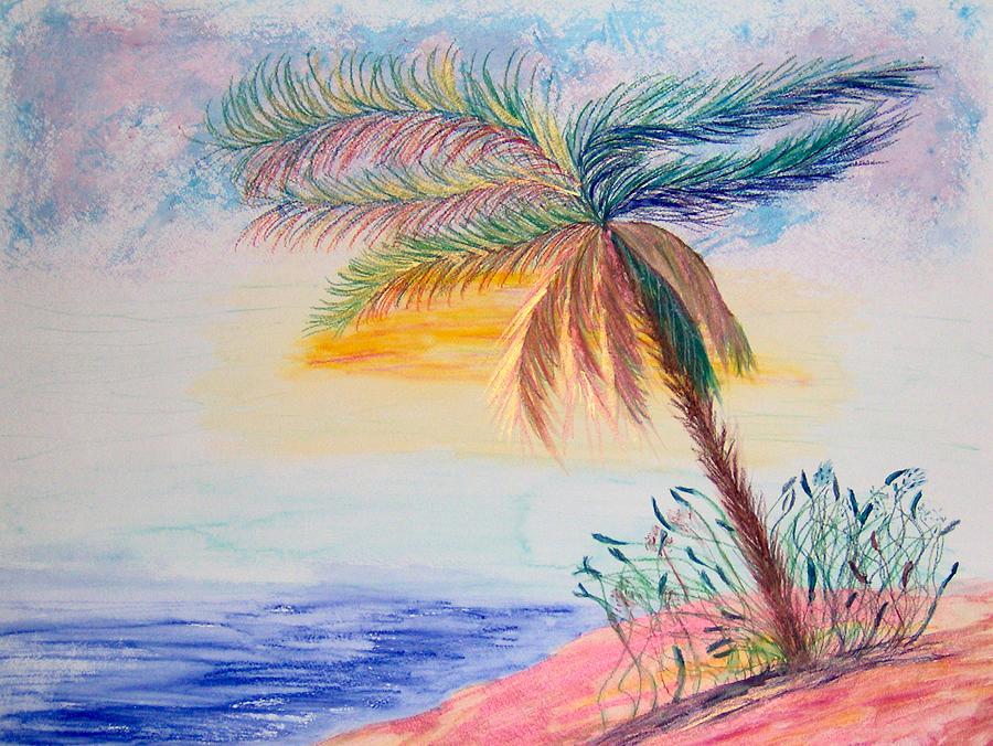 Palm Tree Ballet Painting by Barbara Burns