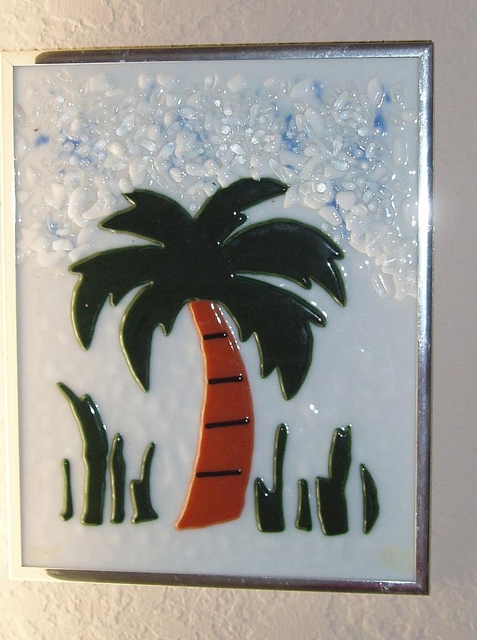 Palm Tree Glass Art by Judy Schnabel - Fine Art America