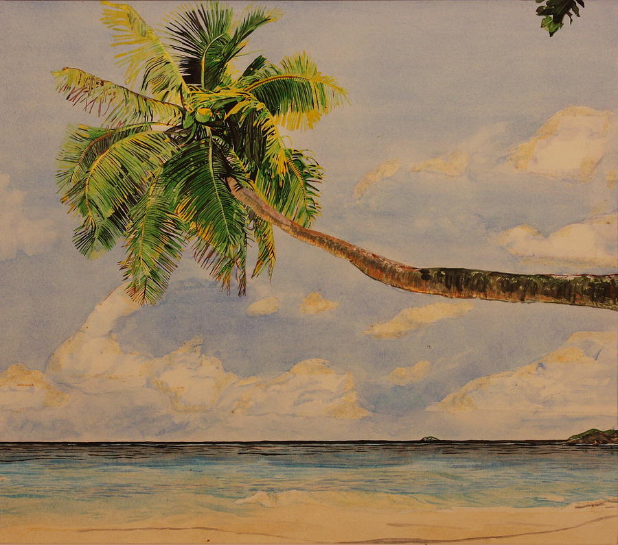 Palm Tree Painting by Michelle Miron-Rebbe