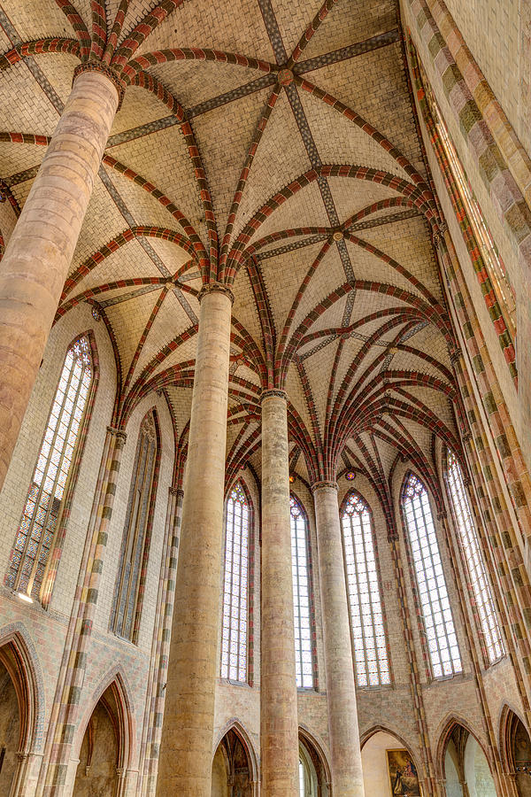 Palm Tree pillars in the Church of the Jacobins Photograph by Semmick Photo