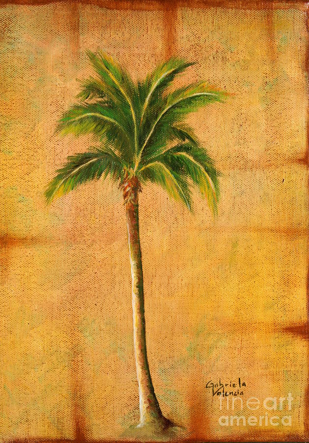 Palm Tree Studio 1 Painting by Gabriela Valencia