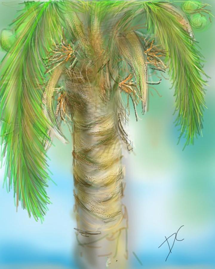 Palm Tree Study Two Digital Art by Darren Cannell