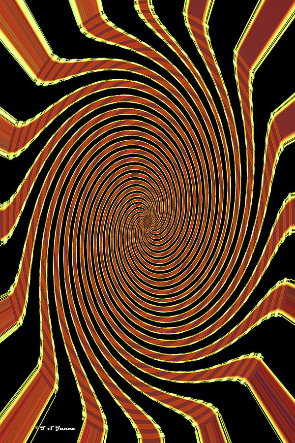 Palm Tree Sunset  Abstract #1 Digital Art by Tom Janca