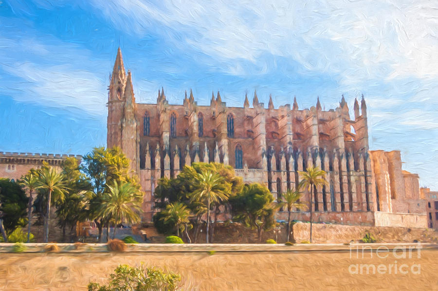 La Seu Digital Art - Palma Cathedral D40180 by Kevin Funk