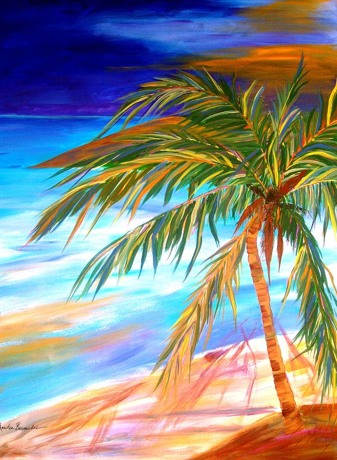 Palma Tropical II Painting by Maritza Bermudez - Fine Art America