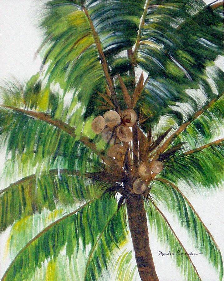 Palma Tropical Painting by Maritza Bermudez