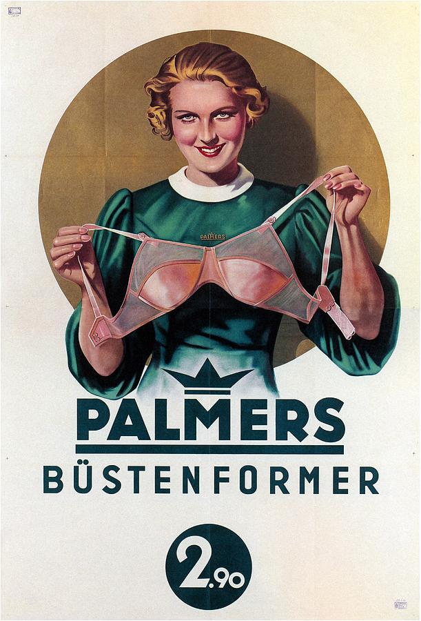 Palmers - Vintage Germany Hosiery Advertising Poster Mixed Media by Studio Grafiikka