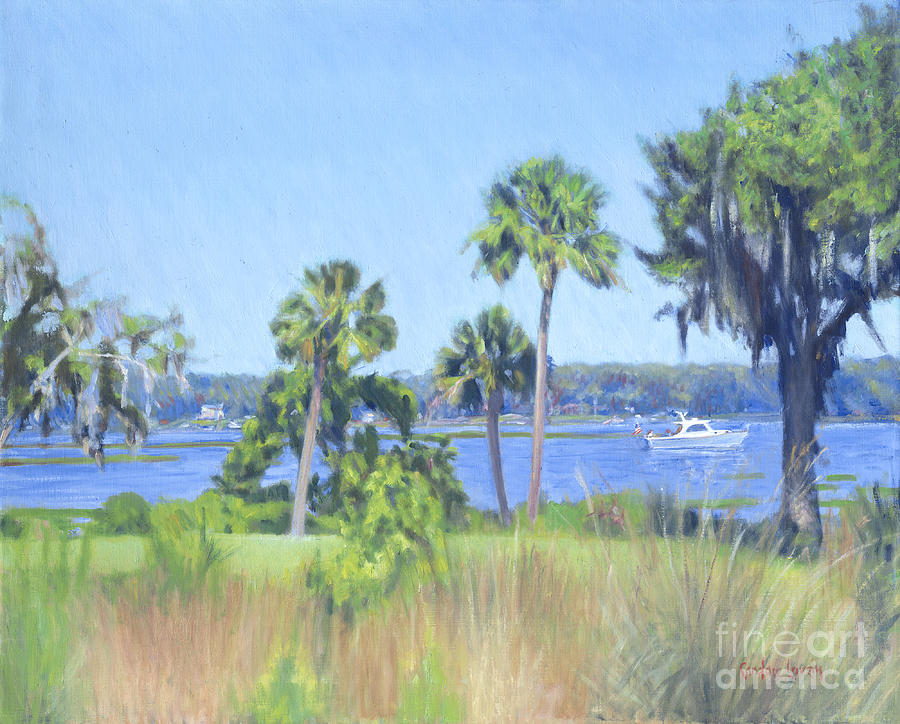 Palmetto Bluff Backyard Painting by Candace Lovely