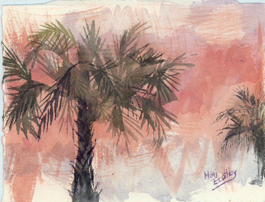 Palmettos Painting by Mimi Boothby