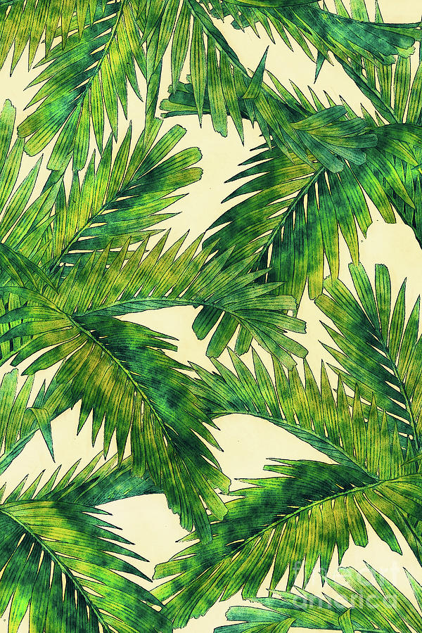 Palms art Digital Art by Justyna Jaszke JBJart
