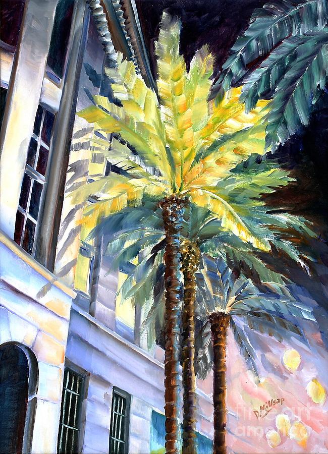 Palms In New Orleans Painting