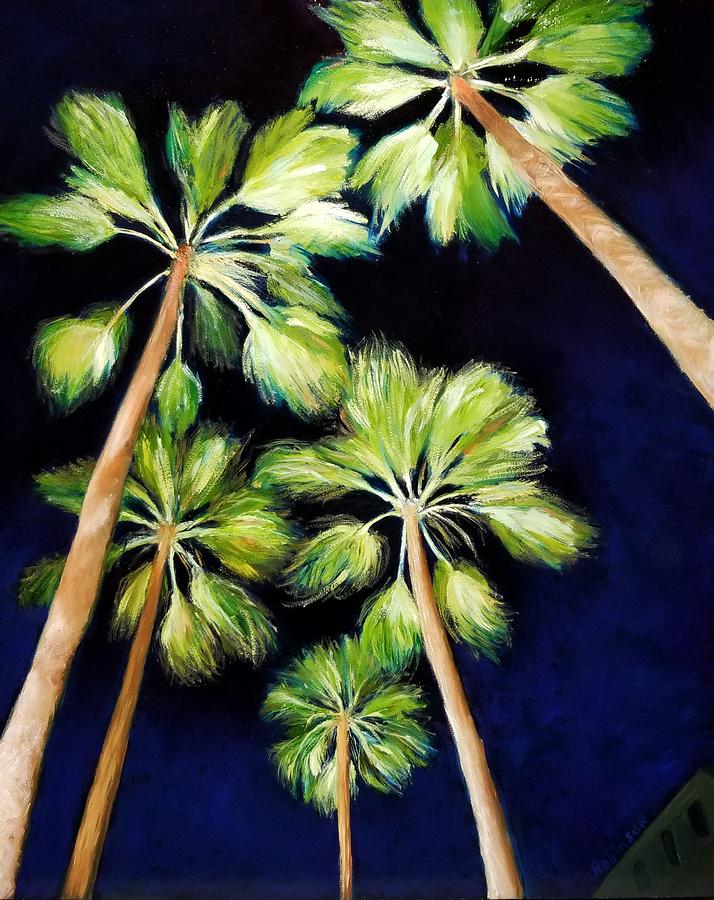 Tree Painting - Palms by Karyn Robinson
