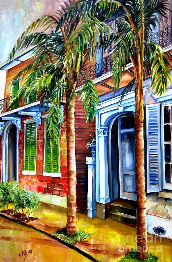 New Orleans Painting - Palms on Esplanade Avenue by Diane Millsap