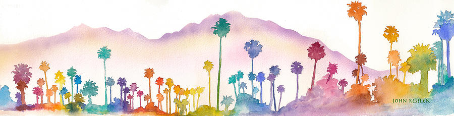 Palms on the Spectrum Painting by John Ressler