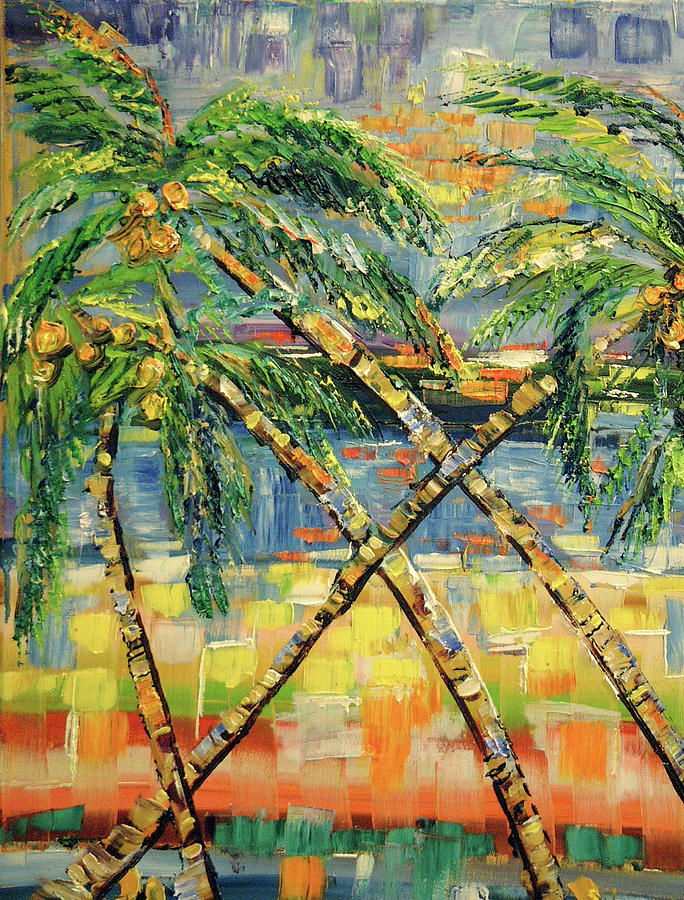 Palms Painting by Seeables Visual Arts