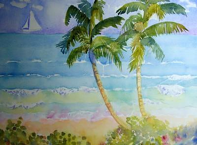 Palms Painting by Tufts Davis Palms Painting by Tufts Davis