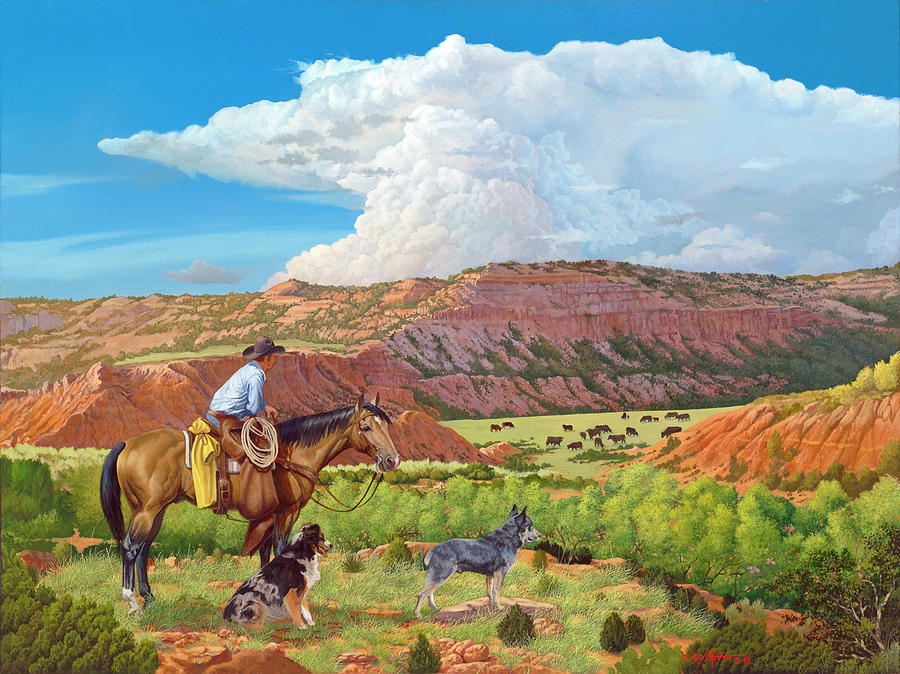 Palo Duro Serenade Painting by Howard DUBOIS