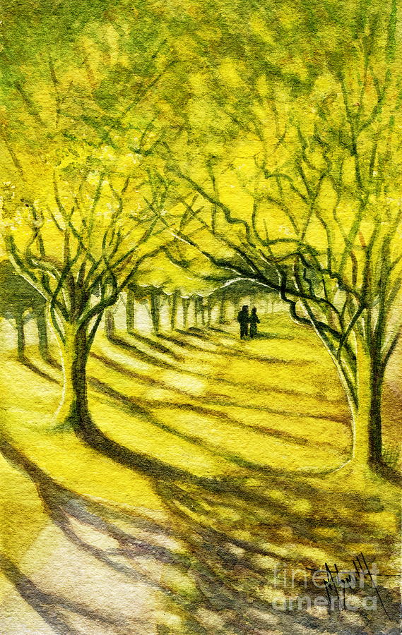 Palo Verde Pathway Painting by Marilyn Smith