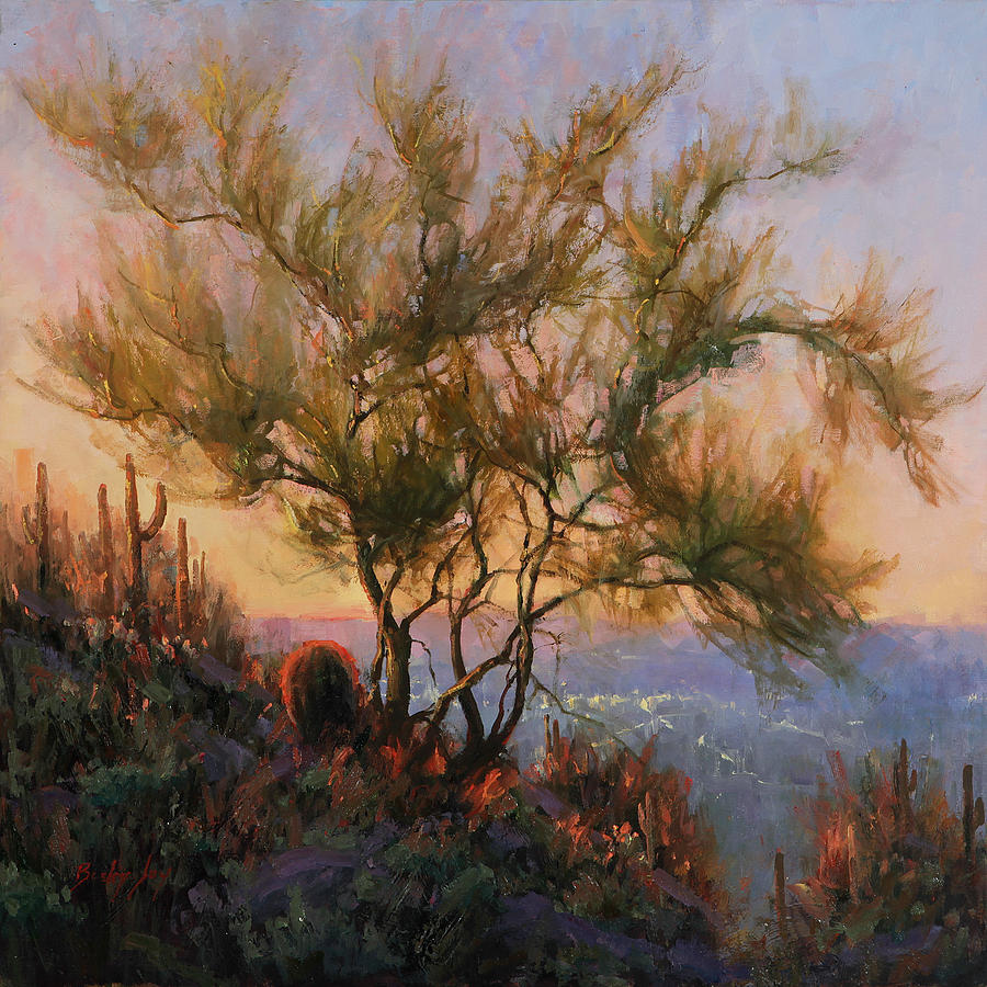 Palo Verde View Painting by Becky Joy