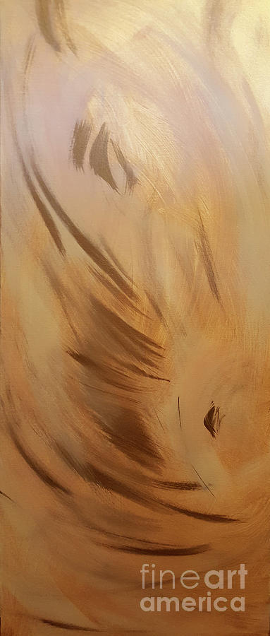 Abstract Painting - Palomino by Cheryle Gannaway