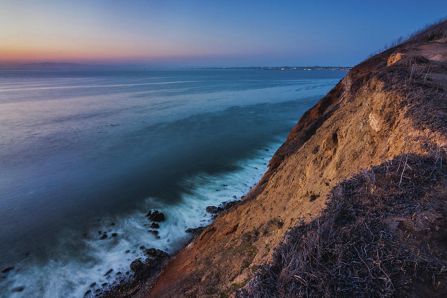 Palos Verdes Cliffs After Sunset Photograph by Andy Konieczny